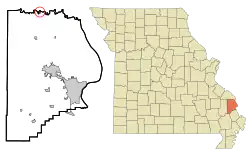 Location of Old Appleton, Missouri