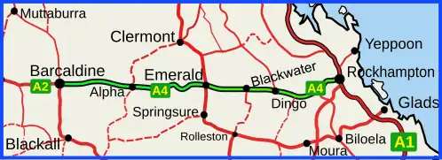 Capricorn Highway (green on black)