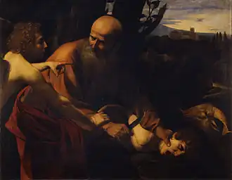 Caravaggio, Sacrificio di Isacco