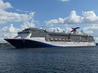 Carnival Pride leaving Kiel, 2023