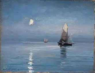 Fishing Cutters in the Moonlight