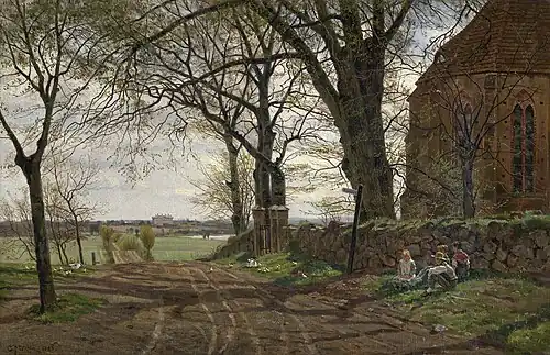 Early Spring at the Village Church in Gressow