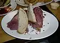 A corned beef sandwich