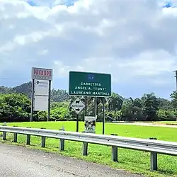 Southbound sign in Vega Baja