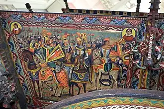 Painted panel on a pre-1907 carretto