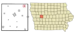Location of Lanesboro, Iowa
