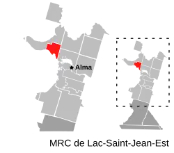 Location of Saint-Henri-de-Taillon