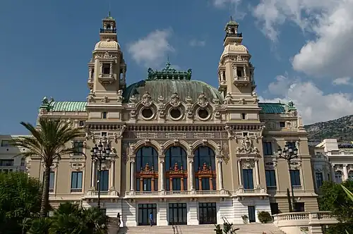 Monte Carlo Casino, Monaco, by Jules Dutrou and Charles Garnier (1878–79)