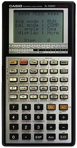 fx-7000G, the first graphing calculator