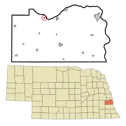 Location of South Bend, Nebraska