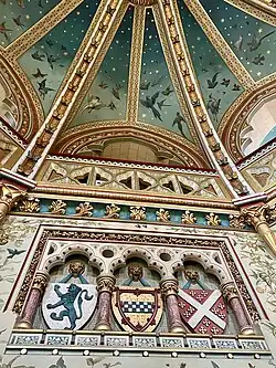Gothic Revival&nbsp;– Drawing room of the Castell Coch, Tongwynlais, Wales, by William Burges, 1891[47]