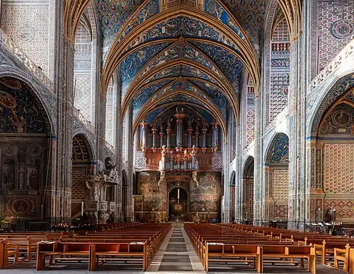 The nave looking to the west