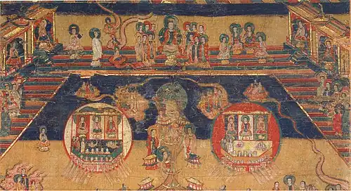 Heaven scene from the Manichaean Diagram