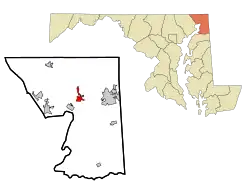 Location of North East, Maryland