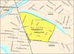 Census Bureau map of Audubon Park, New Jersey