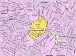 Census Bureau map of Lodi, New Jersey