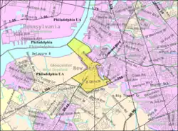 Census Bureau map of Westville, New Jersey