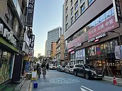 On the north side, looking south (2023)