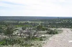 Broad valley of Centralia Draw just south of Stiles.