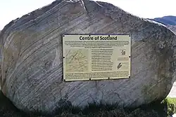 Centre of Scotland stone