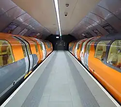 Trains at both platforms