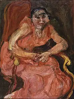 Woman in Pink (c. 1924) oil on canvas, 73 × 54.3&nbsp;cm., Saint Louis Art Museum