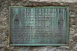 Plaque commemorating Chamberlain and Philip W. Ayres