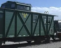 Tucson, Cornelia and Gila Bend Railroad Caboose No. 15
