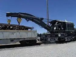 Railroad Steam Wrecking Crane and Tool Car