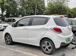 Rear view of the Changan BenBen E-Star.