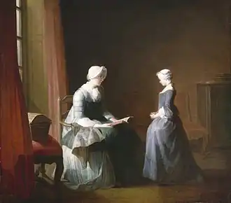 Jean-Baptiste-Siméon Chardin, The Good Education (c. 1753), 41.4 × 47.3&nbsp;cm