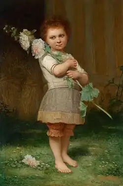 Girl with a Mallow Branch