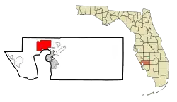Location in Charlotte County and the state of Florida