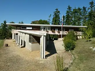 The town hall in Charras