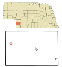 Location of Lamar, Nebraska