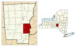 Location within Chenango County
