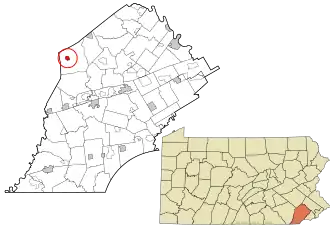 Location in Chester County and the U.S. state of Pennsylvania