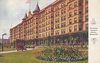 Chicago Beach Hotel Postcard, circa 1910