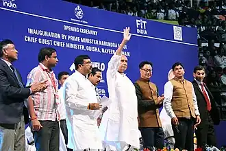 Chief Minister of Odisha inaugurating 2020 Khelo India University Games