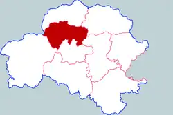 Location of Suiping county in Zhumadian city, Henan, China