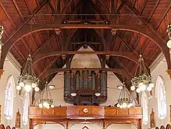 Choir loft and organ