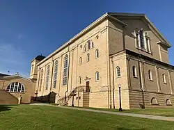 The chapel viewed from the northeast.