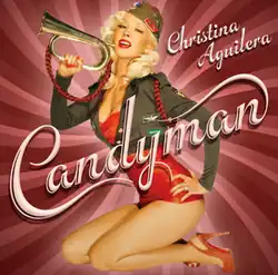 Cover artwork of "Candyman": a picture of Aguilera holding a loudspeaker