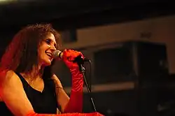 Christy McWilson playing with Dynette Set at The Tractor in Ballard, Seattle, Washington, on December 23, 2015