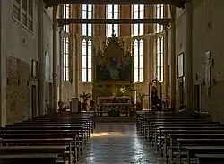 Inside the nave and choir