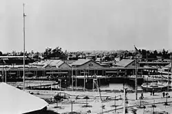 Chutes Park with a portion of the baseball park visible, upper left