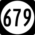 State Route 679 marker