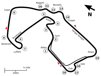 Layout of the Silverstone Circuit