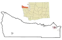 Location of River Road, Washington