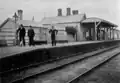Lancefield Junction station platform and building, 1890